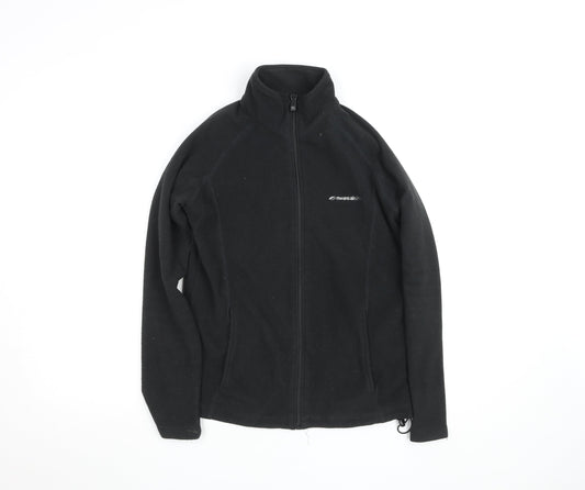Mountainlife Women's Black Full Zip Fleece Jacket Size 10 Polyester Outdoor Wear