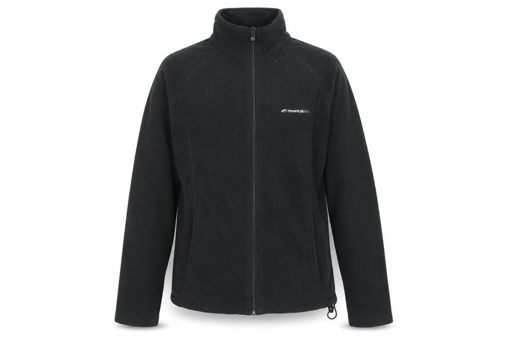 Mountainlife Women's Black Full Zip Fleece Jacket Size 10 Polyester Outdoor Wear