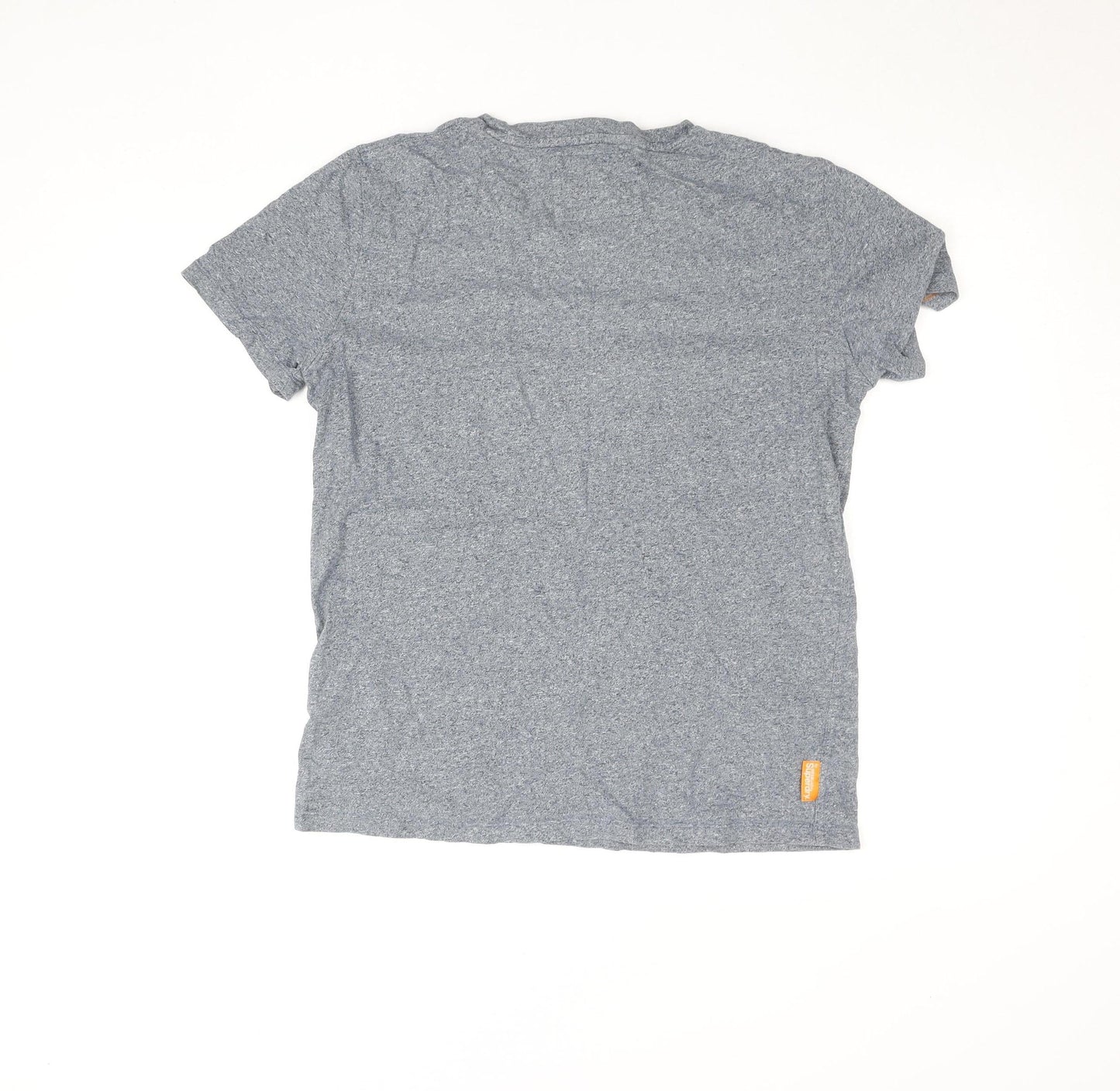 Superdry Men's Grey Crew Neck Short Sleeve Cotton T-Shirt Size M