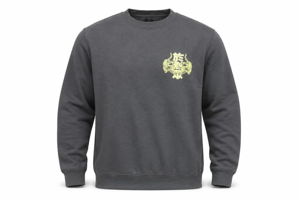 River Island Men’s Grey Graphic Tiger Pullover Sweatshirt L