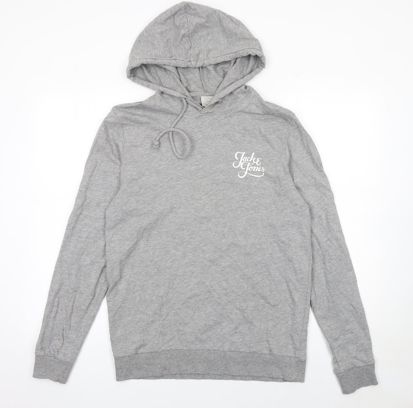 Mens UK M Regular JACK & JONES Grey Pullover Hoodie