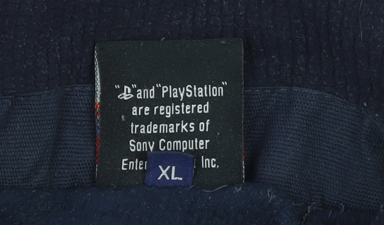 PlayStation Men’s Blue XL Parka Jacket Water Resistant Windproof