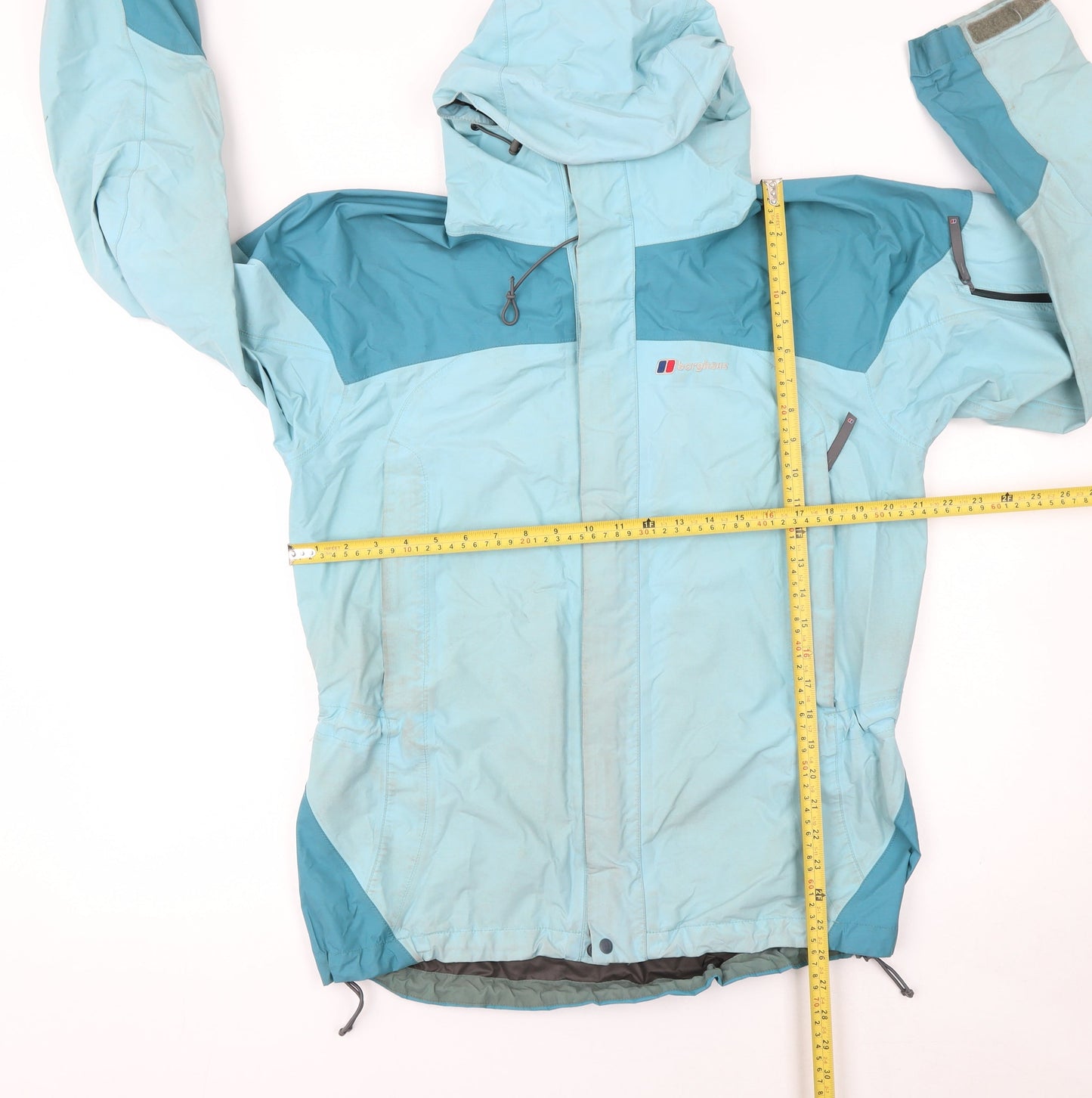 Berghaus Women Blue Waterproof Hooded Rain Jacket Size 14