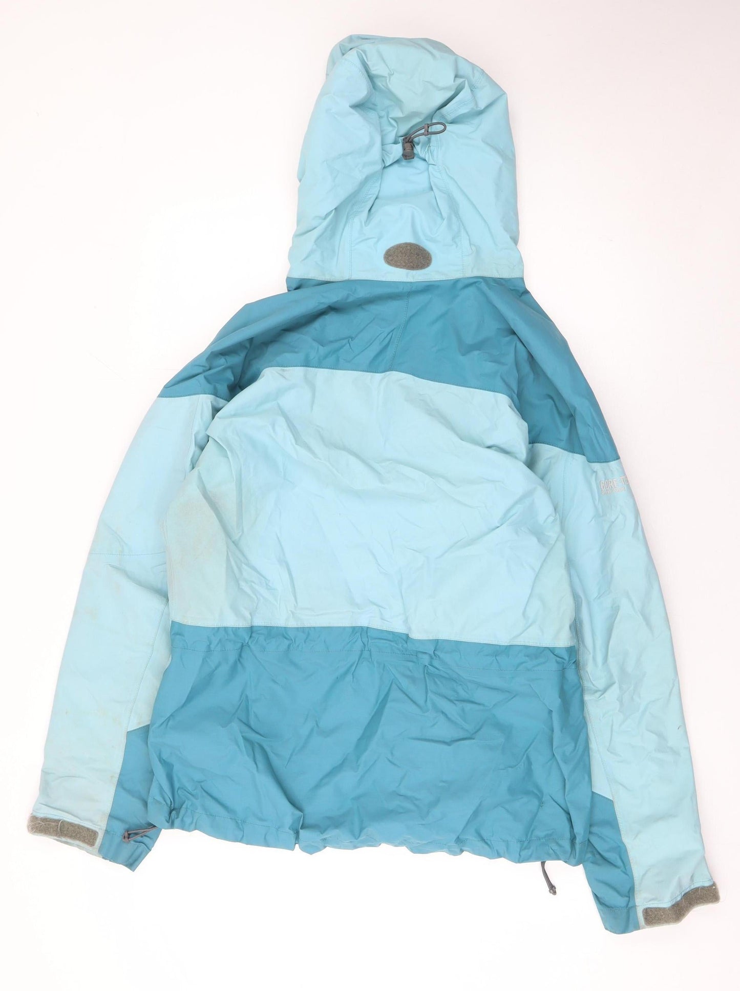 Berghaus Women Blue Waterproof Hooded Rain Jacket Size 14