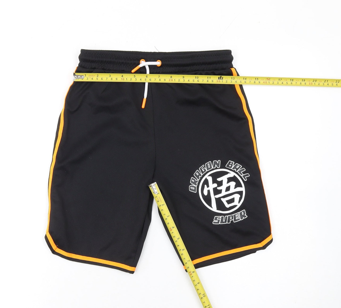 Dragon Ball Super Boys Black 9-10 Years Athletic Shorts Polyester