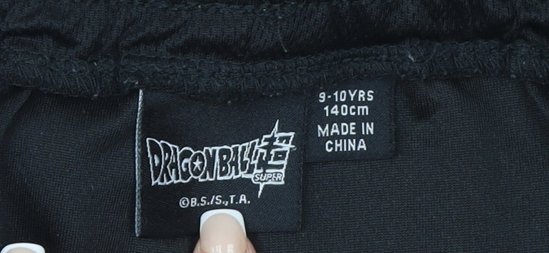 Dragon Ball Super Boys Black 9-10 Years Athletic Shorts Polyester