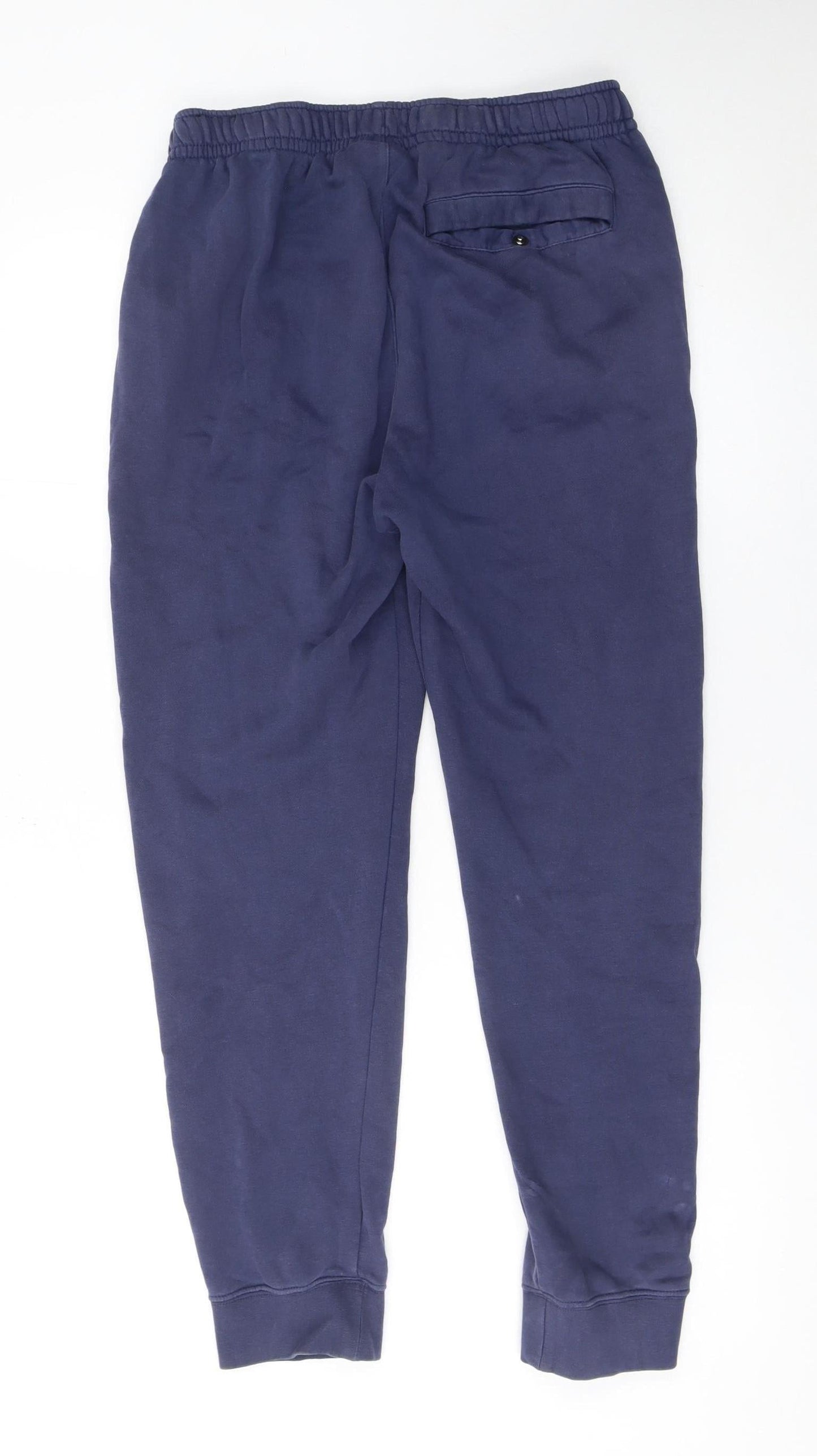 Nike Men's Blue Sweatpants M Regular Fit Comfort Logo Joggers