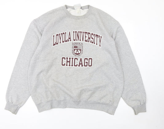 Champion Men's Grey XL Loyola University Chicago Sweatshirt