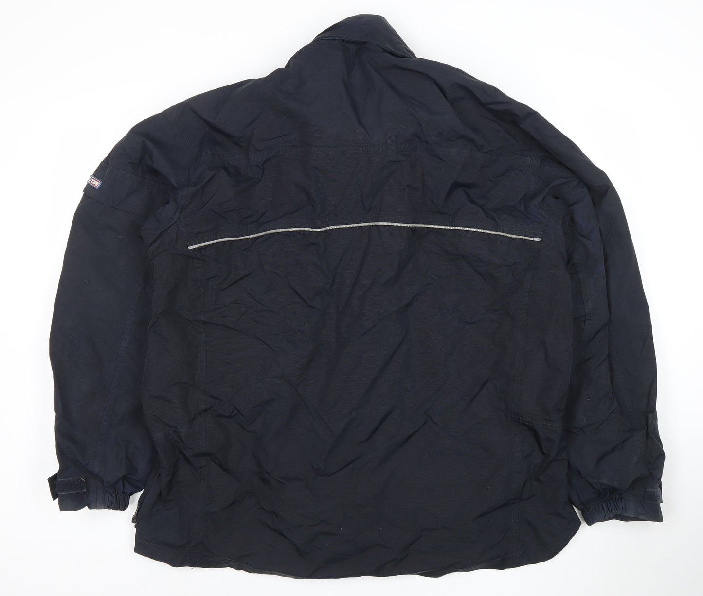 DRI Men's Blue Waterproof Windproof Mid-Length Jacket Size L