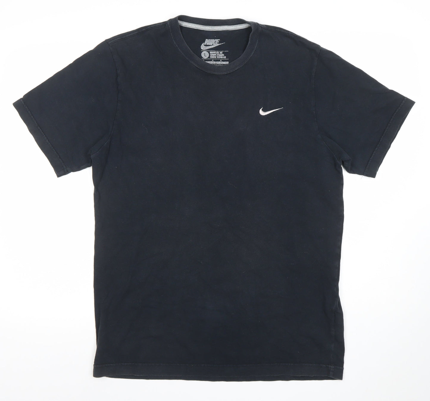 Mens UK Size L Nike Black  Cotton T-Shirt