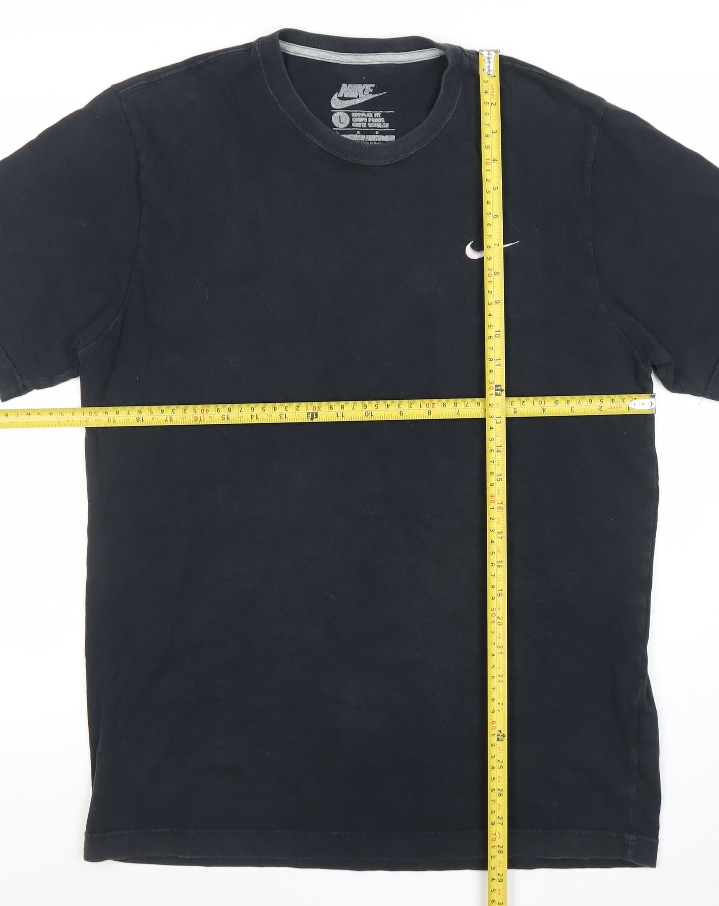 Mens UK Size L Nike Black  Cotton T-Shirt