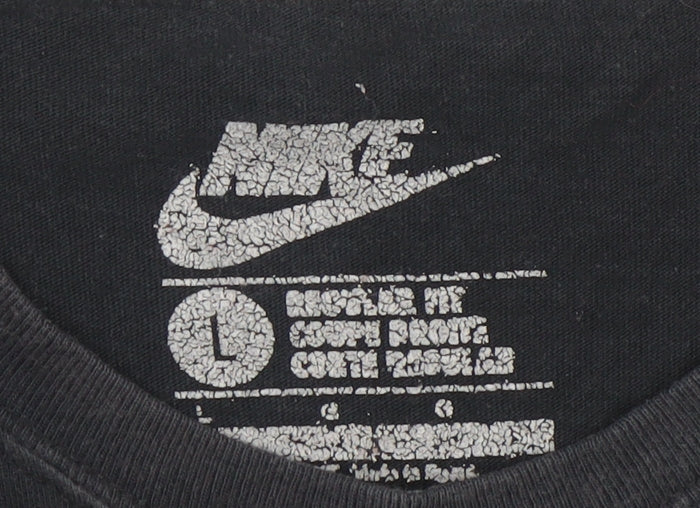 Mens UK Size L Nike Black  Cotton T-Shirt