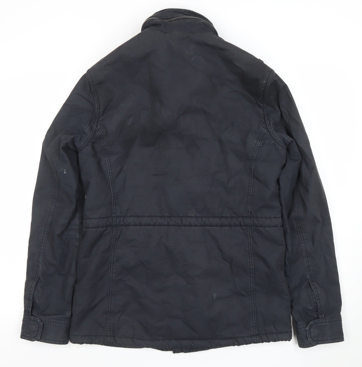 Superdry Women’s Black Military Jacket M Lined Winter Coat