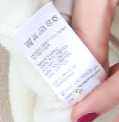 Marks and Spencer Women Beige Fleece Full Zip Jacket Size 12