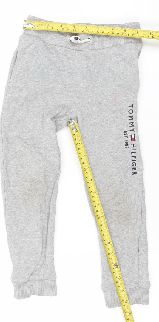 Tommy Hilfiger Boys Grey 4 Years Jogger Sweatpants Drawstring Trousers
