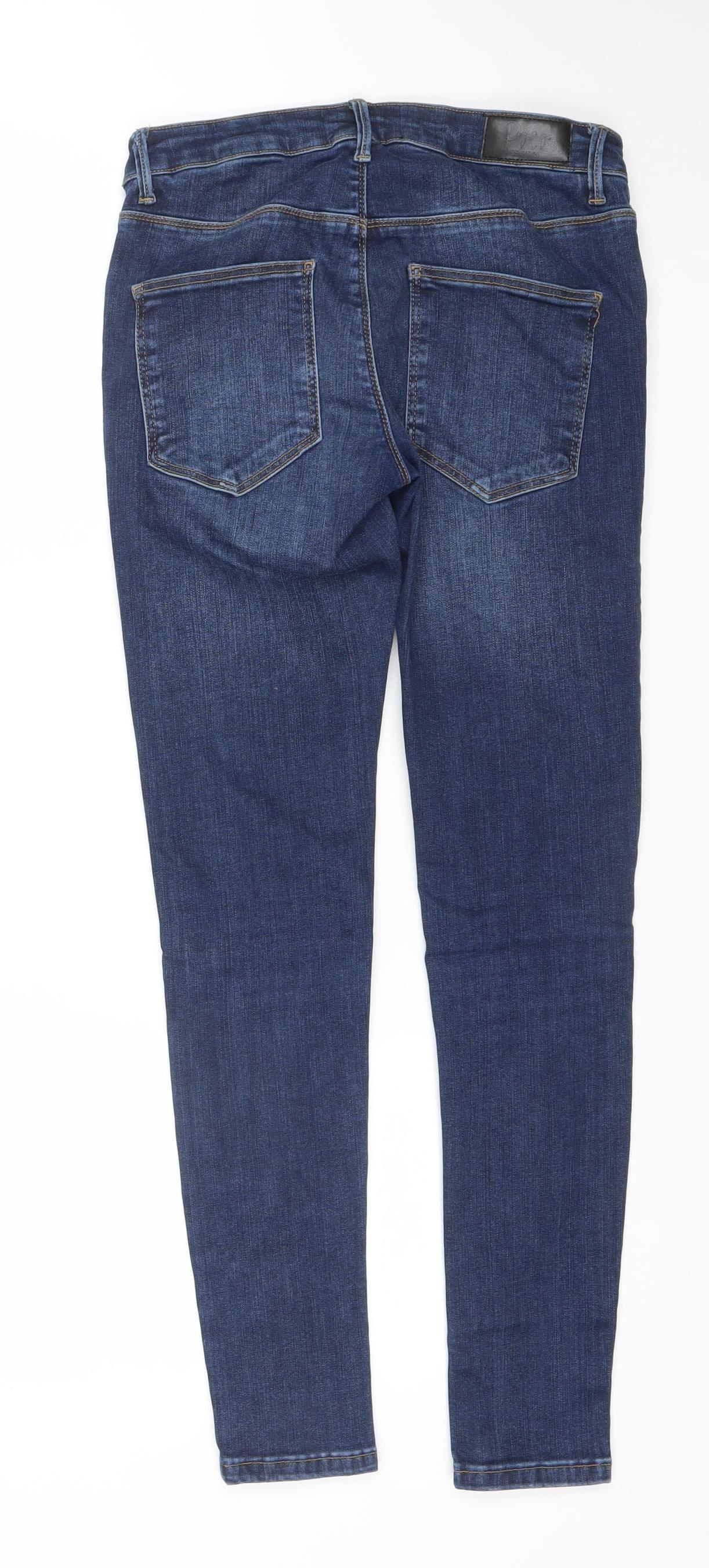 Poco by Pippa Women's Blue 8S Skinny Denim Jeans The Slimmer