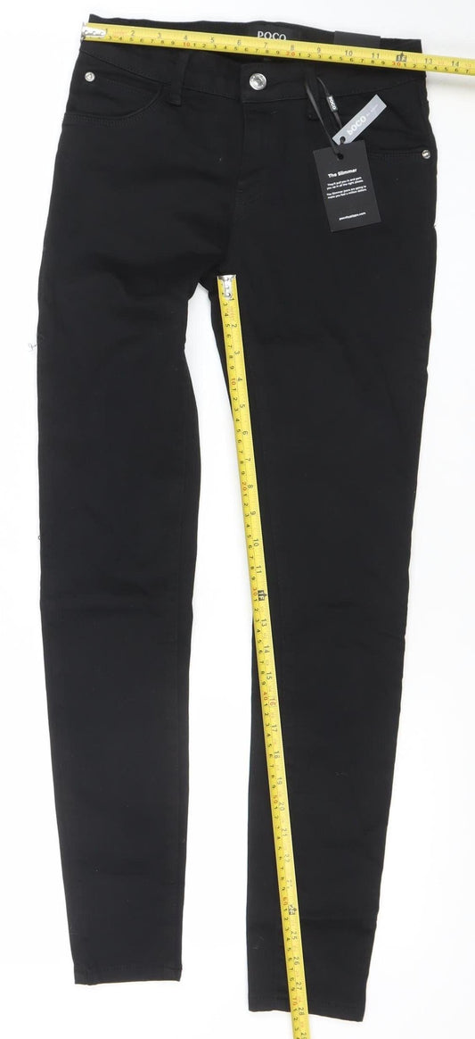 POCO by Pippa Women's Black Size 8R The Slimmer Skinny Jeans