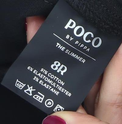 POCO by Pippa Women's Black Size 8R The Slimmer Skinny Jeans