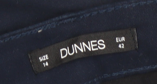 Dunnes Women’s Navy Blue Size 14 Straight Stretch Jeans