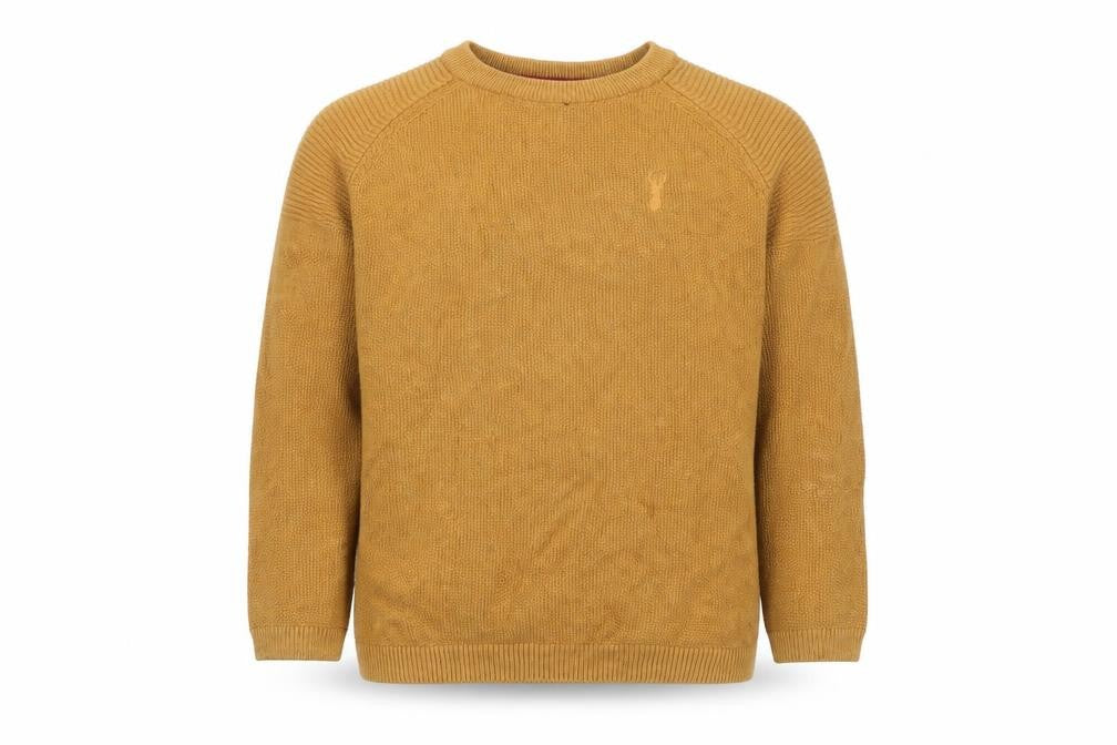 Next Boys Brown Cotton Crew Neck Jumper 7 Years Casual Knitwear