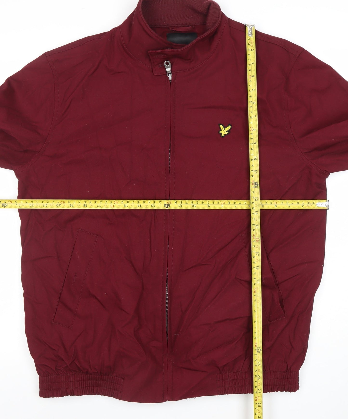 Lyle & Scott Men's Red XL Bomber Jacket Cotton Polyester Casual
