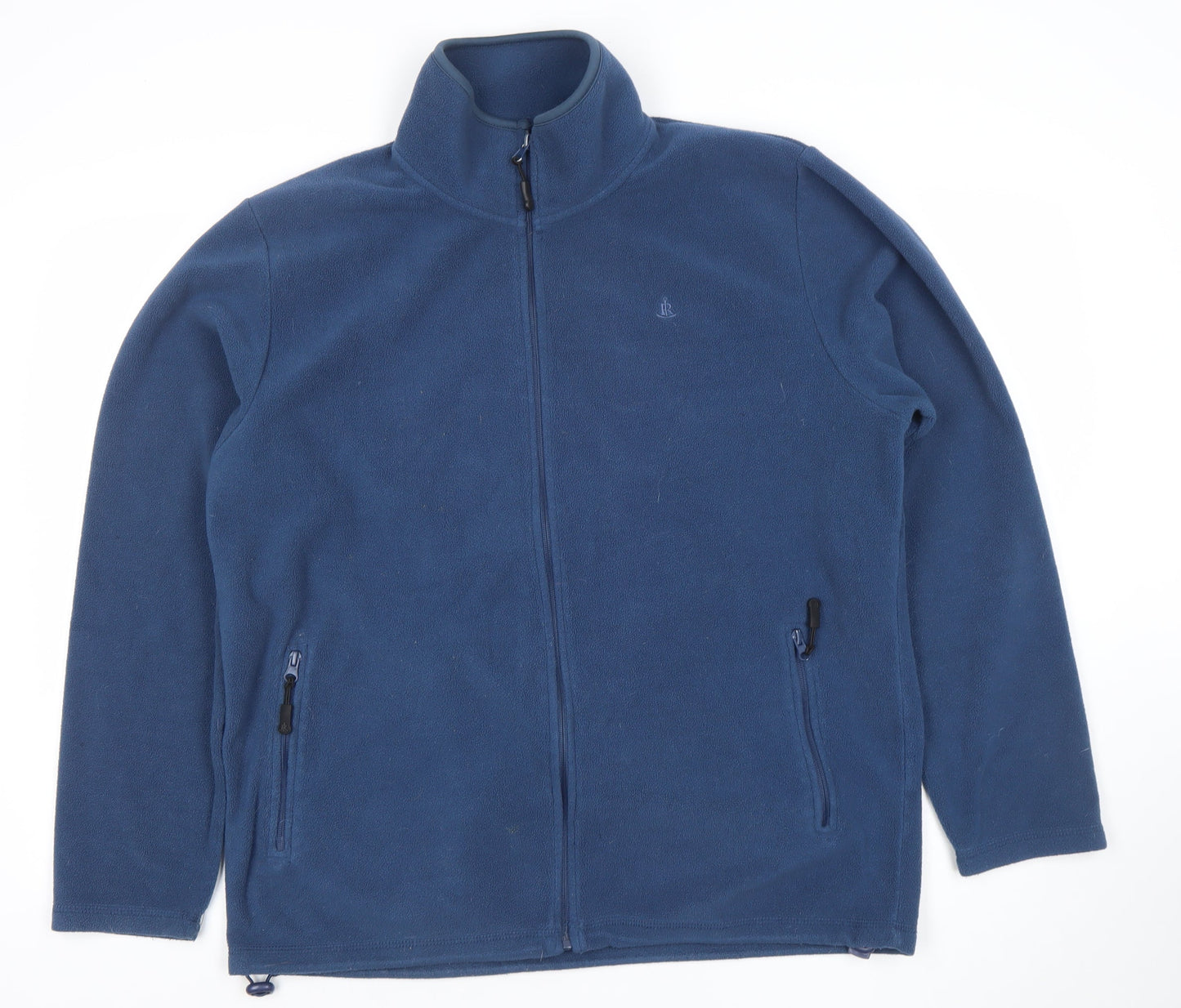 Rainforest Men's Blue Fleece Full Zip Jacket Size L