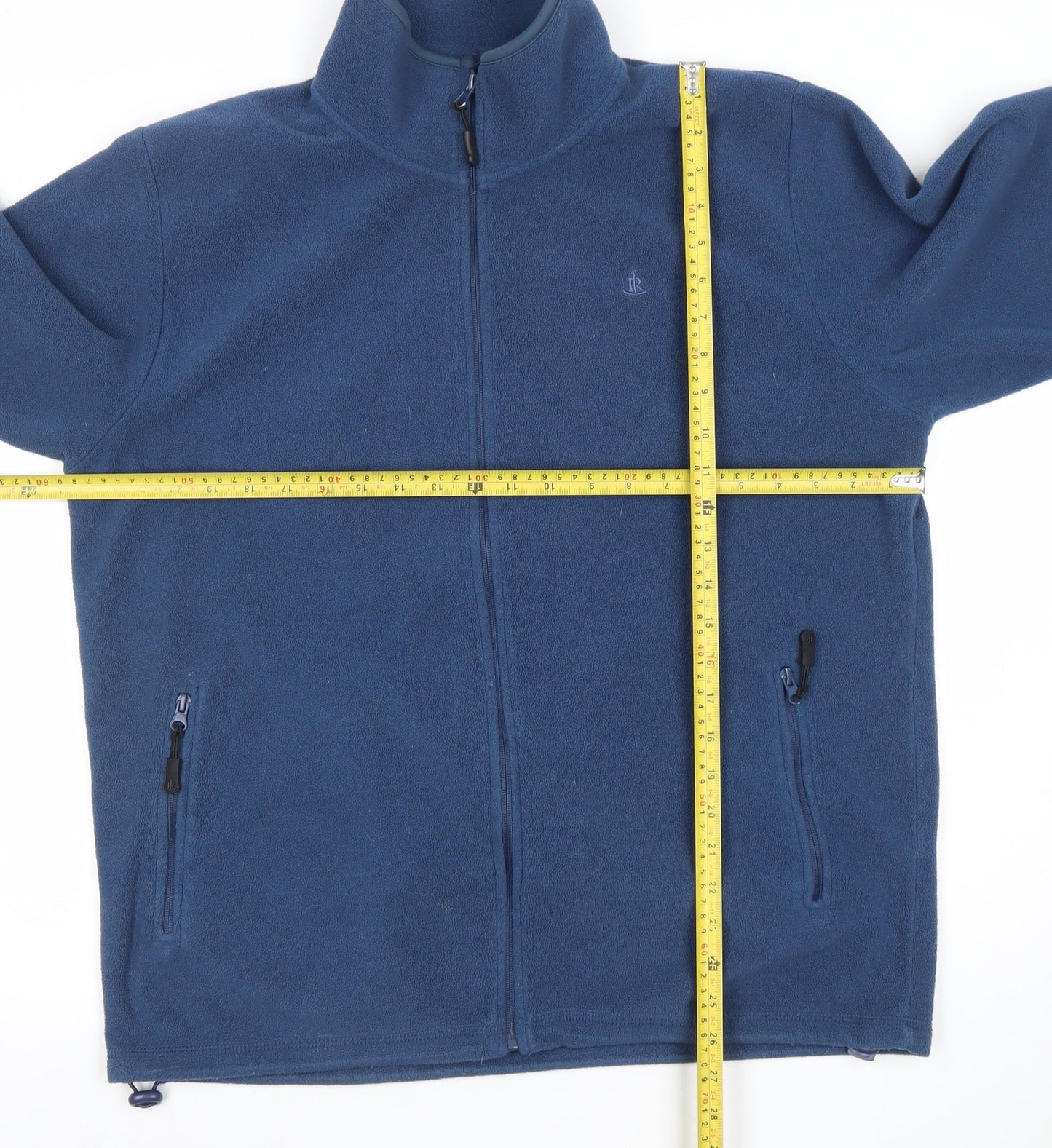 Rainforest Men's Blue Fleece Full Zip Jacket Size L