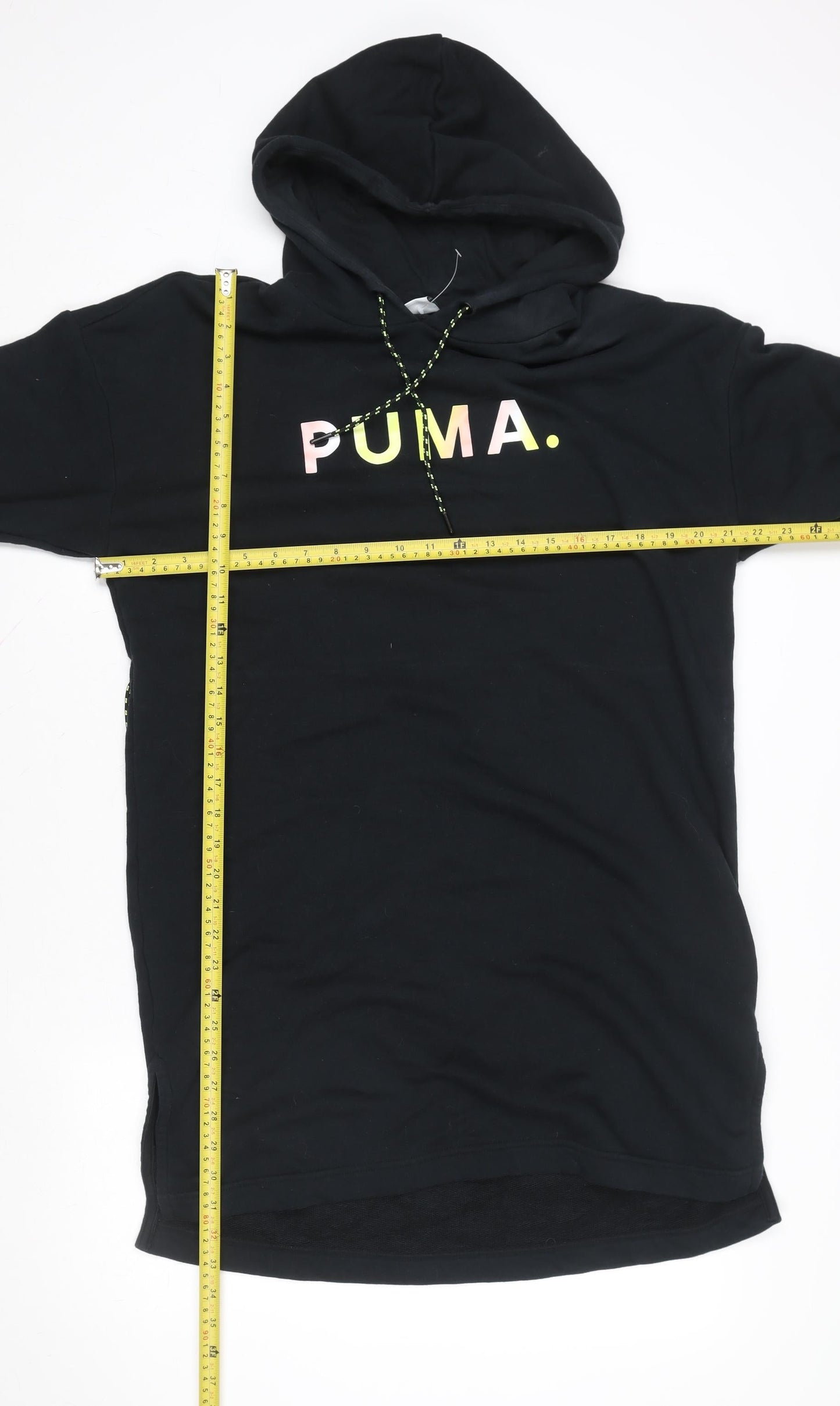 Womens UK XS Regular PUMA Black Pullover Hoodie
