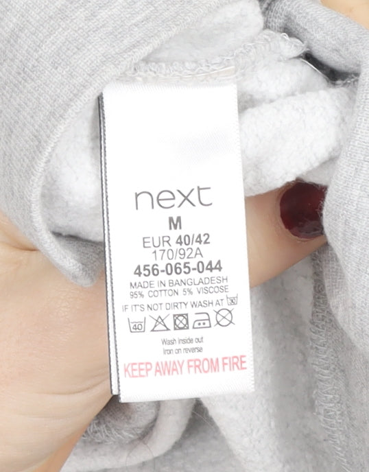 Next Women’s Grey Pullover Hoodie M Cotton Blend Casual