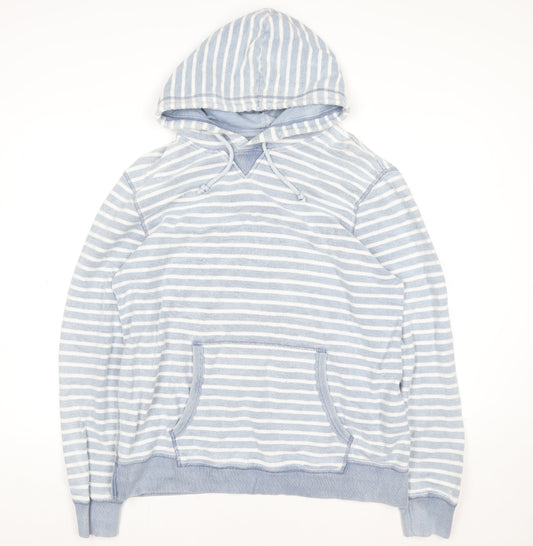 Womens UK XL Regular FatFace Blue Pullover Hoodie