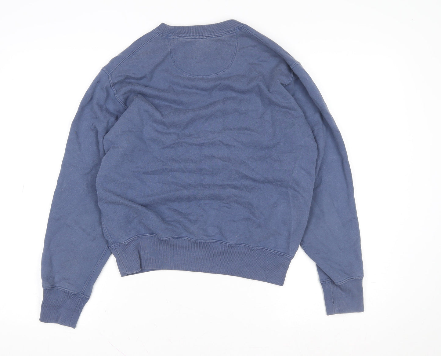 Uniqlo Men's Blue Cotton Crew Neck Pullover Sweatshirt XS