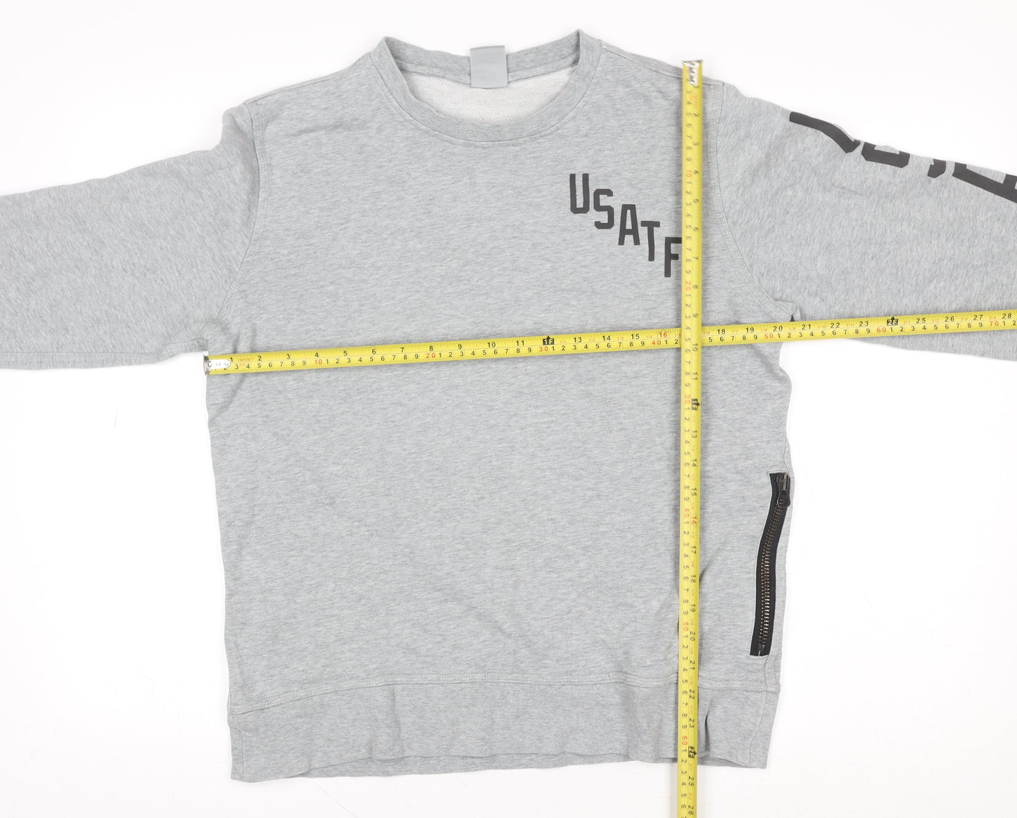 Nike Men's Grey USATF Pullover Sweatshirt Size M Crew Neck