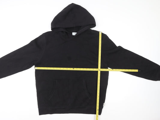 Easy Women’s Black Pullover Hoodie Large Cotton Blend Casual