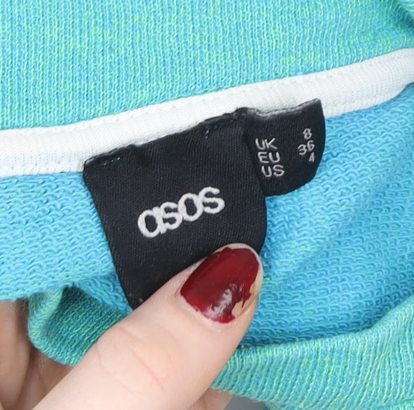 ASOS Women’s Green Size 8 Pullover Sweatshirt Crew Neck Casual