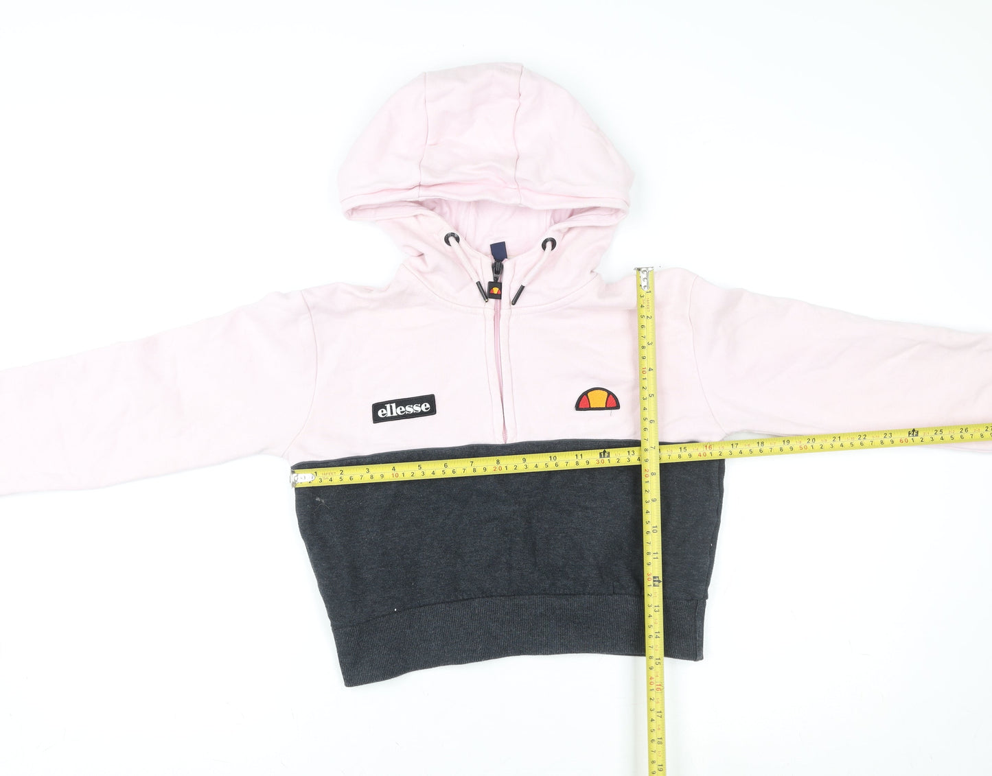 Womens UK 6 Regular ellesse Pink Full Zip Hoodie