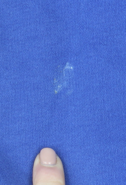 Superdry Men's Blue Pullover Hoodie M Graphic Print Logo