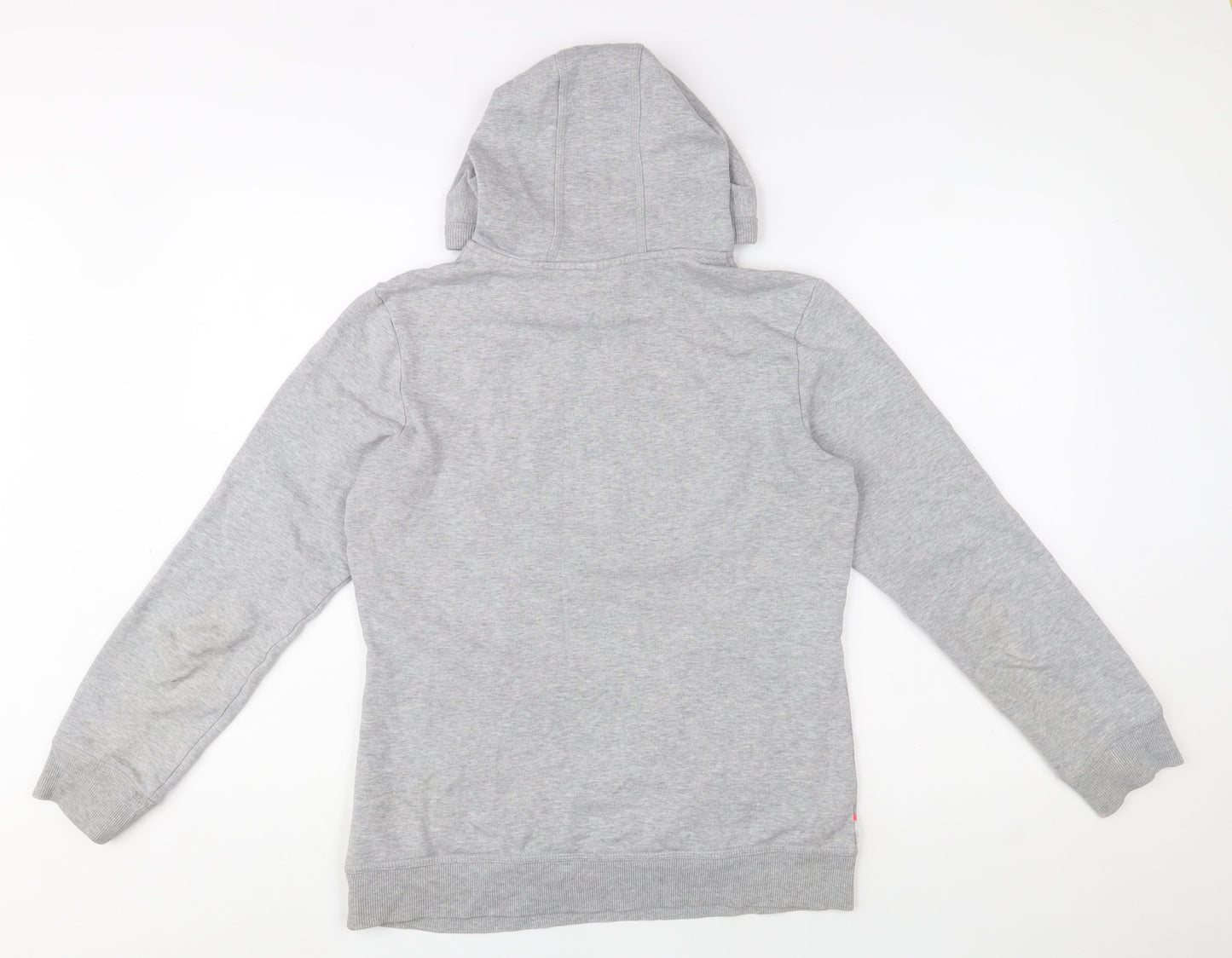 Womens UK 12 Regular adidas Grey Pullover Hoodie