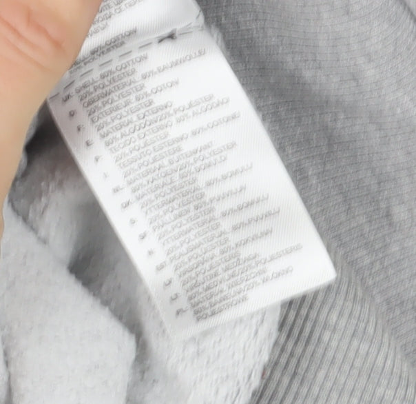 Womens UK 12 Regular adidas Grey Pullover Hoodie