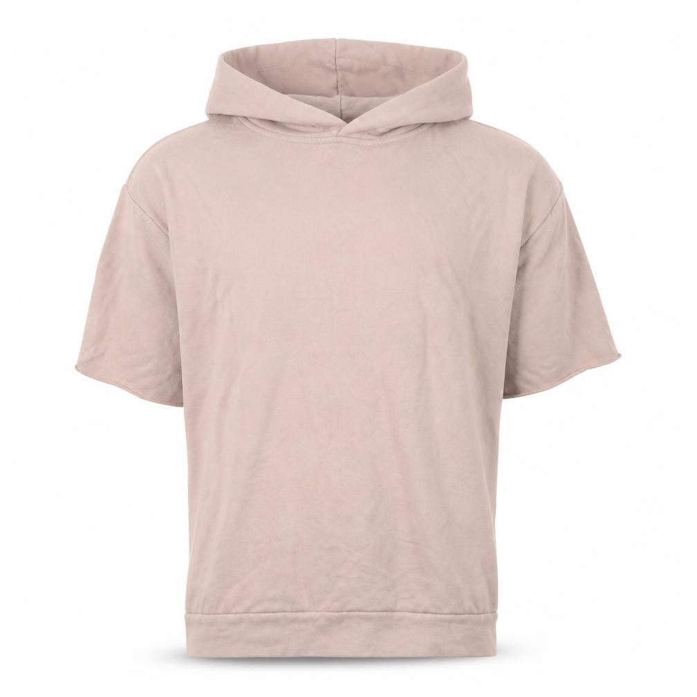 Zara Man Pink Short Sleeve Pullover Hoodie Size L