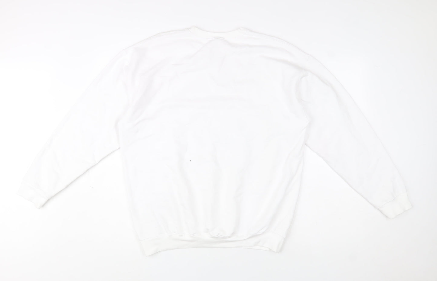Disney Women's White Alice in Wonderland Sweatshirt L Graphic Print Pullover