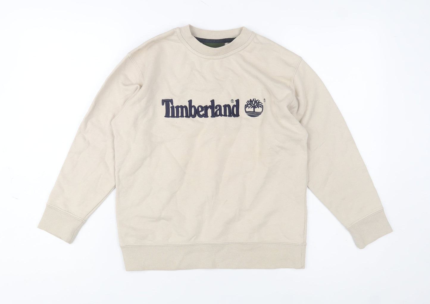 Womens UK 10 Regular Timberland Beige Pullover Sweatshirt