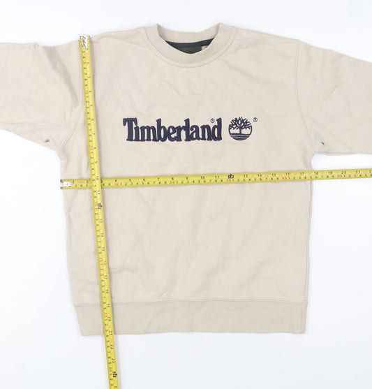 Womens UK 10 Regular Timberland Beige Pullover Sweatshirt