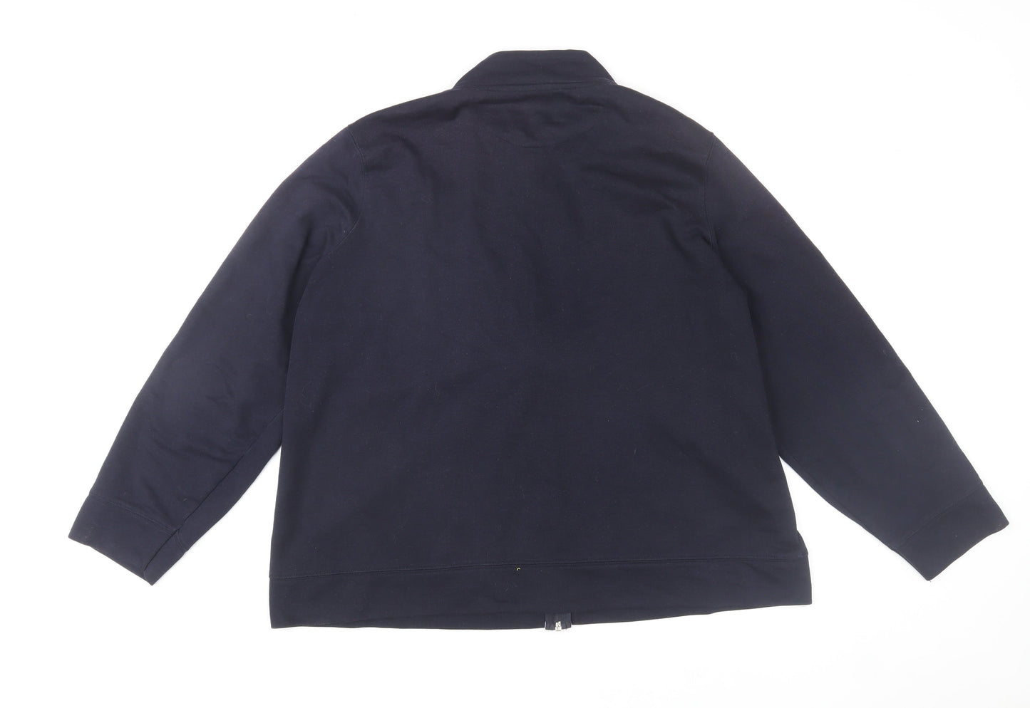 Bon Casual Men's Black Full Zip Track Jacket Size L Polyester Cotton