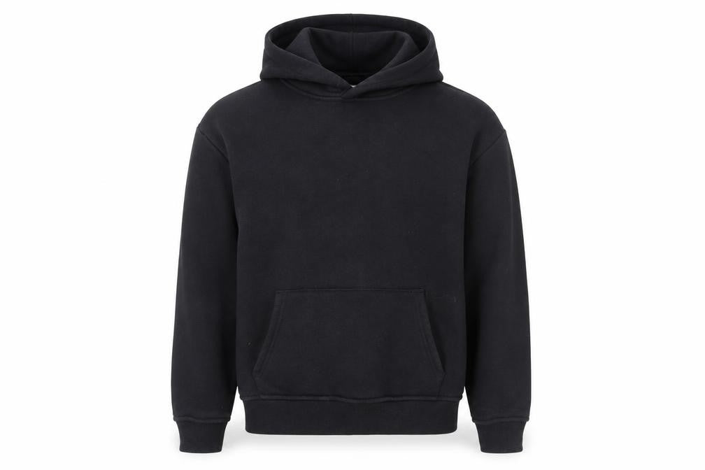 ARNE Men's Black Pullover Hoodie XS Fleece Cotton Blend