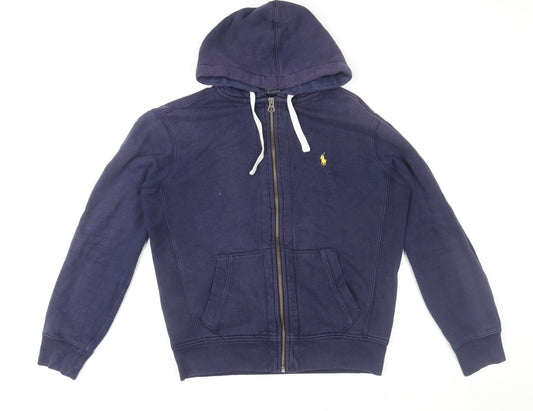 Ralph Lauren Men's Blue Full Zip Hoodie Jacket Size M