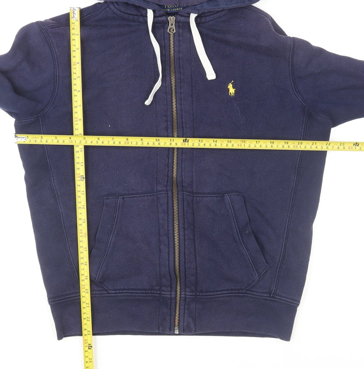 Ralph Lauren Men's Blue Full Zip Hoodie Jacket Size M