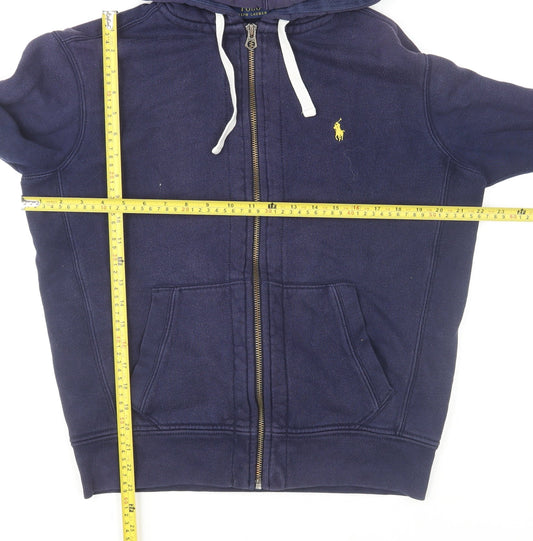 Ralph Lauren Men's Blue Full Zip Hoodie Jacket Size M