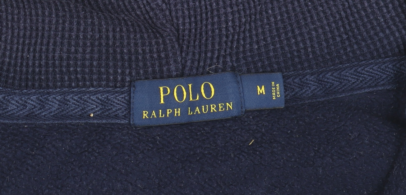 Ralph Lauren Men's Blue Full Zip Hoodie Jacket Size M