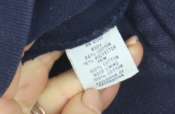 Ralph Lauren Men's Blue Full Zip Hoodie Jacket Size M