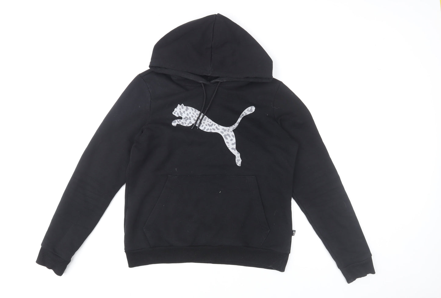 Womens UK M Regular PUMA Black Pullover Hoodie